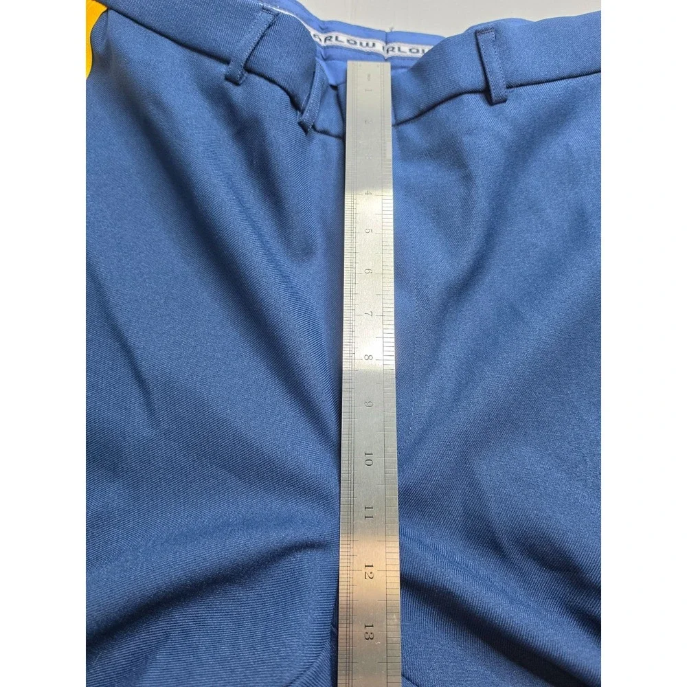 Marlow White NCO Army Uniform Dress Pants Men 38R Blue Stripe High-Rise Military